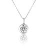9ct White Gold 2.00ct Oval Lab Grown Diamond Pendant