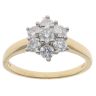 18ct Yellow Gold 1.00ct Brilliant Cut Diamond Cluster Ring