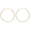 22ct Yellow Gold Plain Hoop Earrings