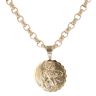 9ct Yellow Gold St George Fancy Pendant and Belcher Chain 26"
