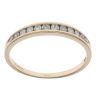 9ct Yellow Gold 0.25ct Brilliant Cut Diamond Half Eternity Ring