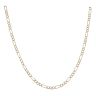 14ct Yellow And White Gold Figaro Chain 20"