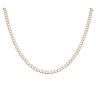 14ct Yellow and White Gold Diamond Cut Curb Chain 22"