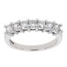 18ct White Gold Certificated Diamond Half Eternity Ring