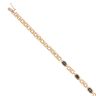 9ct Yellow Gold Sapphire Fancy Bracelet 7.5"