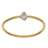 22ct Yellow Gold Cubic Zirconia Single Stone Ring