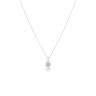 Silver Platinum Plated 0.25ct Lab Grown Diamond Pendant Necklace