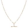 9ct Yellow Gold T-Bar Figaro Chain 18"