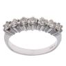 18ct White Gold 0.75ct Brilliant Cut Diamond Half Eternity Ring