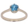 9ct Yellow Gold Blue Topaz Fancy Ring
