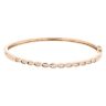 9ct Yellow Gold Cubic Zirconia Hinged Bangle
