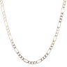 9ct Yellow Gold Figaro Chain 22"