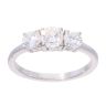 9ct White Gold 1.00ct Diamond Trilogy Ring