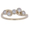 9ct Yellow Gold 0.50ct Brilliant Cut Diamond Crossover Ring