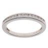 Platinum 0.23ct Brilliant Cut Diamond Half Eternity Ring