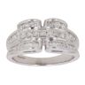 9ct White Gold 0.60ct Brilliant Cut Diamond Fancy Ring