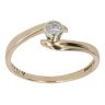 9ct Yellow Gold 0.10ct Brilliant Cut Diamond Solitaire Ring