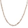 9ct Rose Gold Knots and Bars Fancy Chain 18"