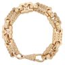 9ct Yellow Gold Stars and Bars Bracelet 9.5"
