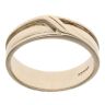 9ct Yellow Gold Patterned Wedding Band 5.1mm