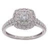18ct White Gold 0.80ct Brilliant Cut Diamond Cluster Ring