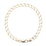 9ct Yellow Gold Square Curb Bracelet 8"