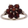 9ct Yellow Gold Garnet Cluster Ring