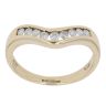 9ct Yellow Gold 0.25ct Brilliant Cut Diamond Wishbone Ring