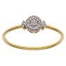 22ct Yellow and White Gold Cubic Zirconia Cluster Ring