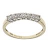 9ct Yellow Gold 0.33ct Brilliant Cut Diamond Half Eternity Ring