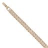 9ct Yellow Gold Cubic Zirconia Watch Strap Style Bracelet 5.5"