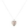 Sterling Silver 'I Love You' Rose Heart Locket And Chain 18" By Icesia