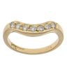 18ct Yellow Gold 0.26ct Brilliant Cut Diamond Wishbone Ring