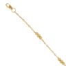 22ct Yellow Gold Trilogy Junction Bracelet 7"