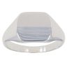 Silver Plain Signet Ring By Icesia