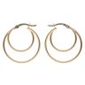 Gold Plated Silver Duo Hoop Earrings