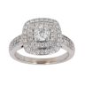 18ct White Gold 1.01ct Brilliant Cut Diamond Cluster Ring