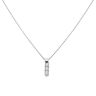 18ct White Gold 0.50ct Brilliant Cut Diamond Trilogy Pendant and Chain 18"