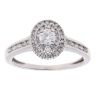 9ct White Gold 0.50ct Brilliant Cut Diamond Cluster Ring