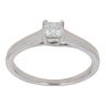 Platinum 0.30ct Princess Cut Diamond Solitaire Ring