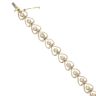 9ct Yellow Gold 0.50ct Brilliant Cut Diamond Heart Bracelet 7"