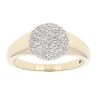 9ct Yellow Gold 0.30ct Diamond Signet Ring