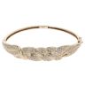 9ct Yellow Gold 0.30ct Diamond Fancy Hinged Bangle