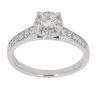 Platinum 0.40ct Brilliant Cut Diamond Cluster Ring