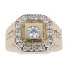 9ct Yellow Gold Cubic Zirconia Signet Ring