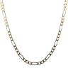 18ct Yellow and White Gold Figaro Chain 20"