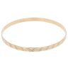 9ct Yellow Gold Patterned Zigzag Bangle