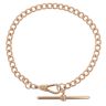 9ct Rose Gold T-Bar Albert Bracelet 7.5"