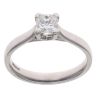 Platinum 0.61ct Princess Cut Diamond Solitaire Ring