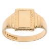 9ct Yellow Gold Patterned Signet Ring
